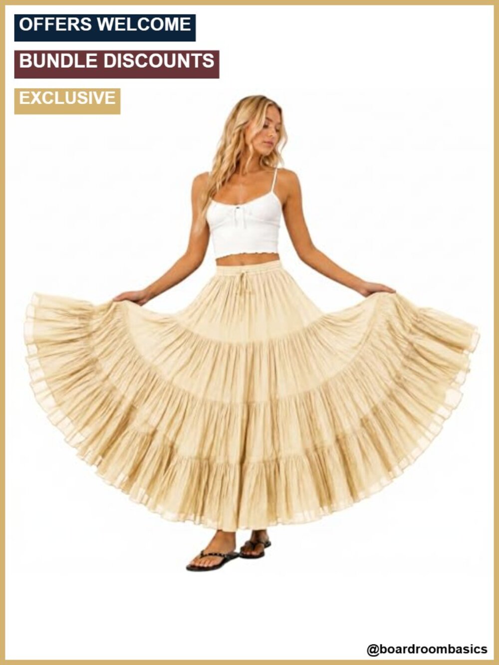 25 Yard Cotton Gypsy Boho Belly Dance Maxi Long Skirt